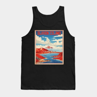 Olkhon Island Lake Baikal Russia Vintage Tourism Poster Tank Top